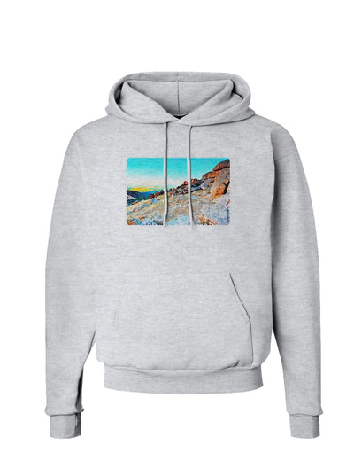 CO Rockies View Watercolor Hoodie Sweatshirt-Hoodie-TooLoud-AshGray-Small-Davson Sales