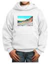 CO Rockies View Watercolor Youth Hoodie Pullover Sweatshirt-Youth Hoodie-TooLoud-White-XS-Davson Sales