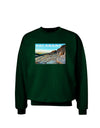 CO Rockies View with Text Adult Dark Sweatshirt-Sweatshirts-TooLoud-Deep-Forest-Green-Small-Davson Sales