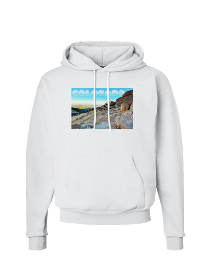 CO Rockies View with Text Hoodie Sweatshirt-Hoodie-TooLoud-White-Small-Davson Sales