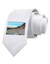 CO Rockies View with Text Printed White Necktie