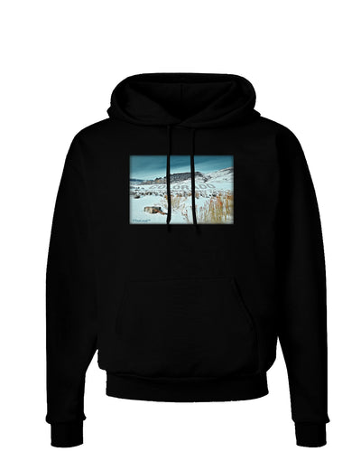 CO Snow Scene Text Dark Hoodie Sweatshirt-Hoodie-TooLoud-Black-Small-Davson Sales