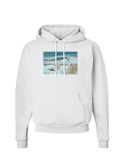 CO Snow Scene Text Hoodie Sweatshirt-Hoodie-TooLoud-White-Small-Davson Sales