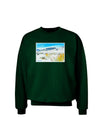 CO Snow Scene Watercolor Adult Dark Sweatshirt-Sweatshirts-TooLoud-Deep-Forest-Green-Small-Davson Sales