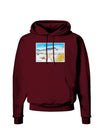 CO Snow Scene Watercolor Dark Hoodie Sweatshirt-Hoodie-TooLoud-Maroon-Small-Davson Sales