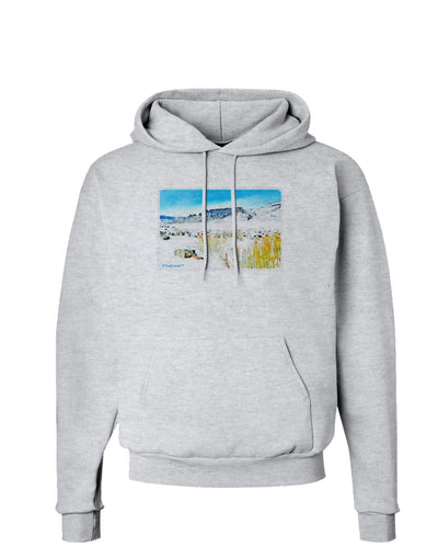 CO Snow Scene Watercolor Hoodie Sweatshirt-Hoodie-TooLoud-AshGray-Small-Davson Sales