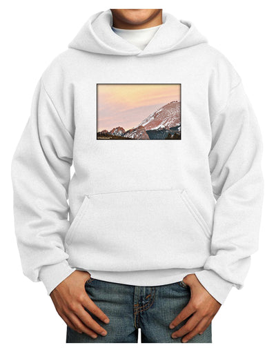 CO Sunset Cliffs Youth Hoodie Pullover Sweatshirt-Youth Hoodie-TooLoud-White-XS-Davson Sales