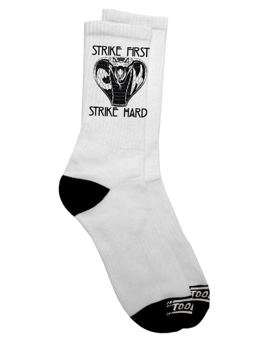 Cobra Dark Adult Socks - A Striking and Powerful Addition to Your Wardrobe - TooLoud-Socks-TooLoud-Crew-Ladies-4-6-Davson Sales