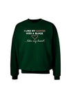 Coffee Iced and Black Adult Dark Sweatshirt-Sweatshirts-TooLoud-Deep-Forest-Green-Small-Davson Sales