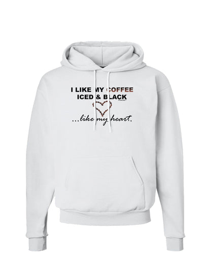 Coffee Iced and Black Hoodie Sweatshirt-Hoodie-TooLoud-White-Small-Davson Sales