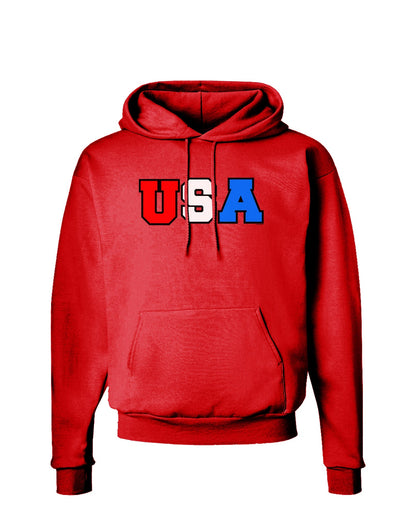 Collegiate USA Dark Hoodie Sweatshirt-Hoodie-TooLoud-Red-Small-Davson Sales