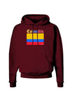 Colombia Flag Dark Hoodie Sweatshirt-Hoodie-TooLoud-Maroon-Small-Davson Sales