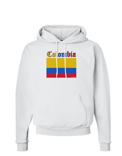 Colombia Flag Hoodie Sweatshirt-Hoodie-TooLoud-White-Small-Davson Sales