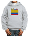 Colombia Flag Youth Hoodie Pullover Sweatshirt-Youth Hoodie-TooLoud-Ash-XS-Davson Sales