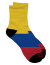 Colombian Flag Adult Short Socks with All Over Print - TooLoud-Socks-TooLoud-White-Ladies-4-6-Davson Sales