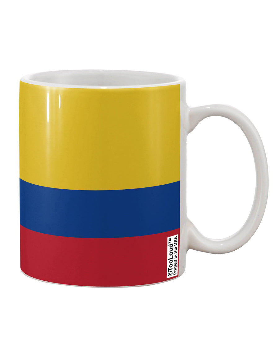 Colombian Flag AOP Printed 11 oz Coffee Mug - Exquisitely Crafted Drinkware Expertly Showcasing Colombian Pride - TooLoud-11 OZ Coffee Mug-TooLoud-White-Davson Sales