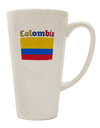 Colombian Pride 16 oz Conical Latte Coffee Mug - Expertly Crafted Drinkware-Conical Latte Mug-TooLoud-White-Davson Sales