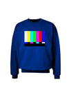 Color Bars Test Signal Adult Dark Sweatshirt-Sweatshirts-TooLoud-Deep-Royal-Blue-Small-Davson Sales