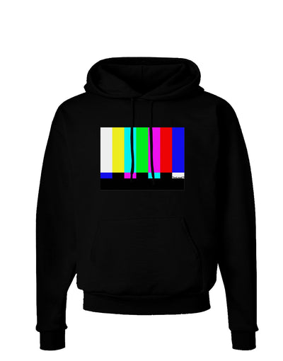 Color Bars Test Signal Dark Hoodie Sweatshirt-Hoodie-TooLoud-Black-Small-Davson Sales