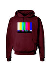 Color Bars Test Signal Dark Hoodie Sweatshirt-Hoodie-TooLoud-Maroon-Small-Davson Sales