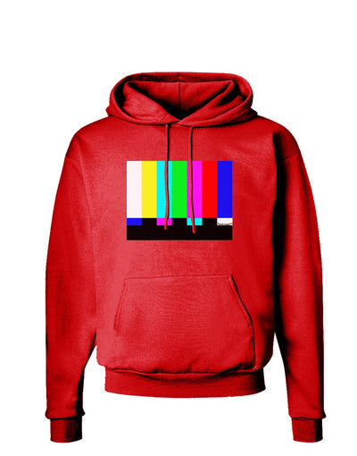 Color Bars Test Signal Dark Hoodie Sweatshirt-Hoodie-TooLoud-Red-Small-Davson Sales