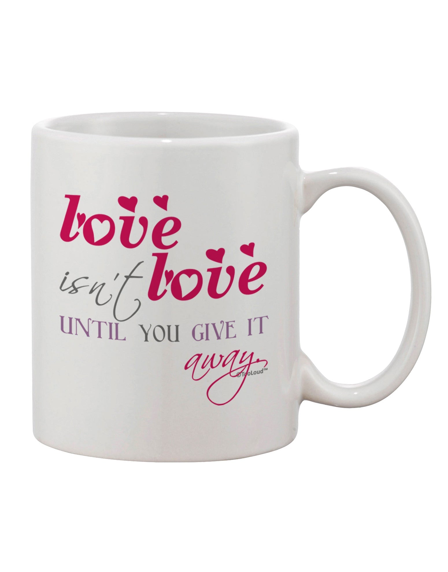 Color Printed 11 oz Coffee Mug - The Perfect Expression of Love-11 OZ Coffee Mug-TooLoud-White-Davson Sales