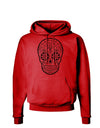 Color Your Own Dia de los Muertos Calavera Hoodie Sweatshirt-Hoodie-TooLoud-Red-Small-Davson Sales