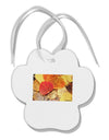 Colorado - Autumn Paw Print Shaped Ornament-Ornament-TooLoud-White-Davson Sales