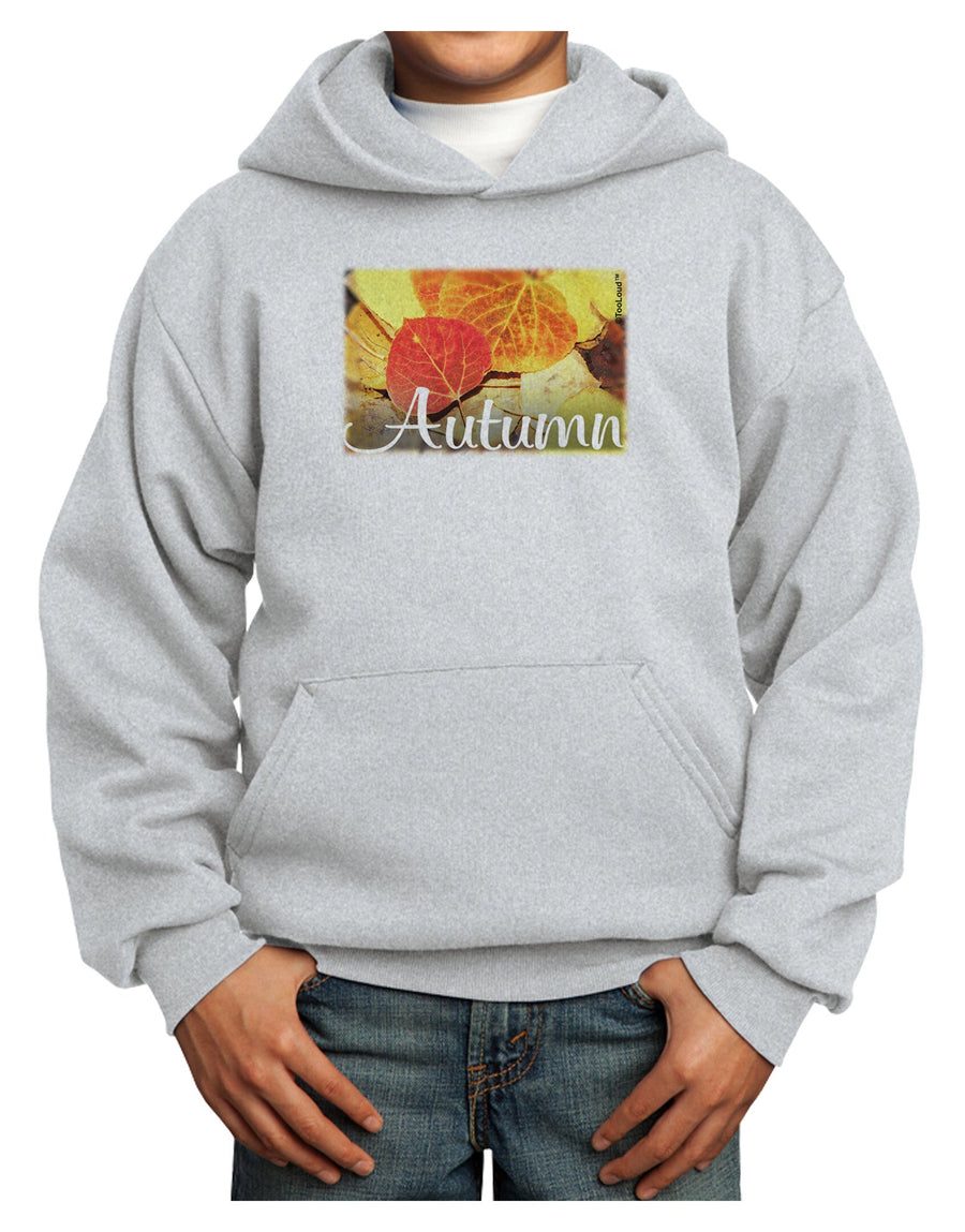 Colorado - Autumn Text Youth Hoodie Pullover Sweatshirt-Youth Hoodie-TooLoud-White-XS-Davson Sales