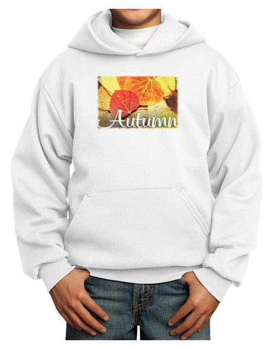 Colorado - Autumn Text Youth Hoodie Pullover Sweatshirt-Youth Hoodie-TooLoud-White-XS-Davson Sales