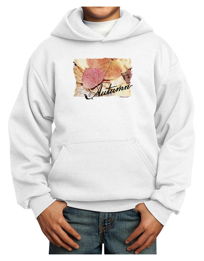 Colorado - Autumn WaterColor Text Youth Hoodie Pullover Sweatshirt-Youth Hoodie-TooLoud-White-XS-Davson Sales