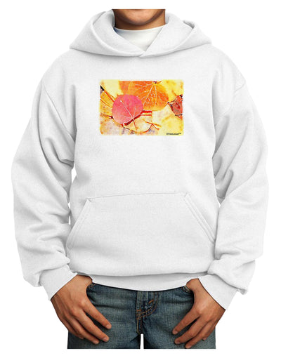 Colorado - Autumn WaterColor Youth Hoodie Pullover Sweatshirt-Youth Hoodie-TooLoud-White-XS-Davson Sales