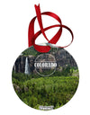 Colorado Beauty - Cliffs Circular Metal Ornament All Over Print by TooLoud-Ornament-TooLoud-White-Davson Sales