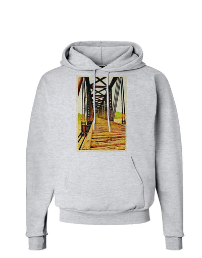 Colorado Bridge Watercolor Hoodie Sweatshirt-Hoodie-TooLoud-AshGray-Small-Davson Sales