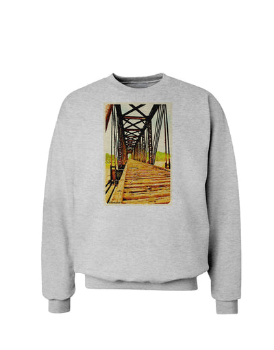 Colorado Bridge Watercolor Sweatshirt-Sweatshirts-TooLoud-AshGray-Small-Davson Sales