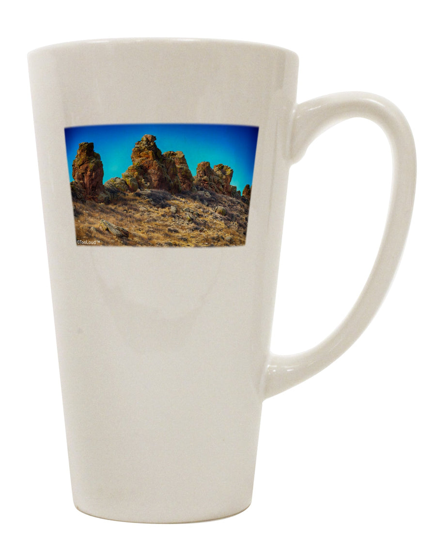 Colorado Crags 16 Ounce Conical Latte Coffee Mug - Expertly Crafted by TooLoud-Conical Latte Mug-TooLoud-White-Davson Sales