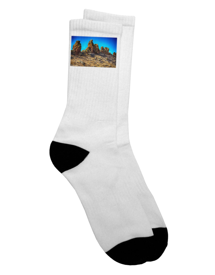 Colorado Crags Adult Crew Socks - A Must-Have for Outdoor Enthusiasts!-Socks-TooLoud-White-Ladies-4-6-Davson Sales