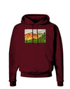 Colorado Forrest Watercolor Dark Hoodie Sweatshirt-Hoodie-TooLoud-Maroon-Small-Davson Sales