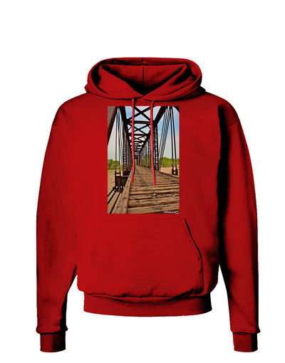 Colorado Landscape Bridge Dark Hoodie Sweatshirt-Hoodie-TooLoud-Red-Small-Davson Sales