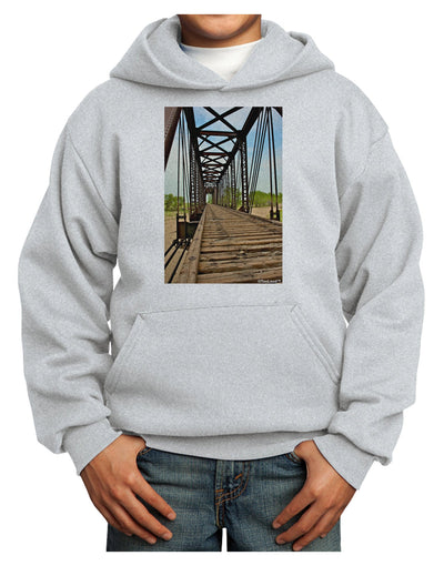 Colorado Landscape Bridge Youth Hoodie Pullover Sweatshirt-Youth Hoodie-TooLoud-Ash-XS-Davson Sales