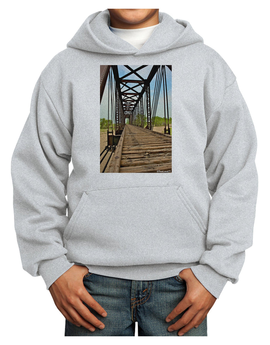 Colorado Landscape Bridge Youth Hoodie Pullover Sweatshirt-Youth Hoodie-TooLoud-White-XS-Davson Sales