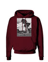 Colorado Landscape Monochrome Dark Hoodie Sweatshirt-Hoodie-TooLoud-Maroon-Small-Davson Sales