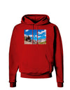 Colorado Landscape Ruins Dark Hoodie Sweatshirt-Hoodie-TooLoud-Red-Small-Davson Sales