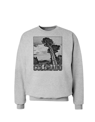 Colorado Landscape Text BW Sweatshirt-Sweatshirts-TooLoud-AshGray-Small-Davson Sales