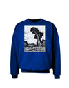 Colorado Landscape Watercolor BW Adult Dark Sweatshirt-Sweatshirts-TooLoud-Deep-Royal-Blue-Small-Davson Sales