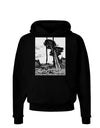 Colorado Landscape Watercolor BW Dark Hoodie Sweatshirt-Hoodie-TooLoud-Black-Small-Davson Sales