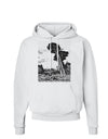 Colorado Landscape Watercolor BW Hoodie Sweatshirt-Hoodie-TooLoud-White-Small-Davson Sales