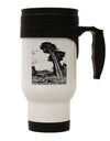 Colorado Landscape Watercolor BW Stainless Steel 14oz Travel Mug-Travel Mugs-TooLoud-White-Davson Sales