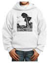 Colorado Landscape Watercolor BW Youth Hoodie Pullover Sweatshirt-Youth Hoodie-TooLoud-White-XS-Davson Sales