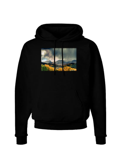 Colorado Mountain Scene Photo Dark Hoodie Sweatshirt-Hoodie-TooLoud-Black-Small-Davson Sales